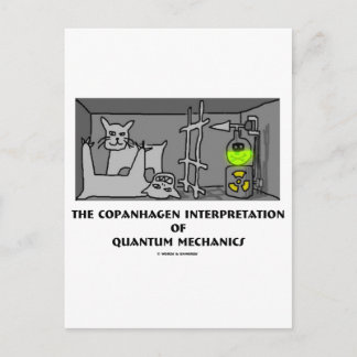 Copanhagen Interpretation Of Quantum Mechanics Postcard