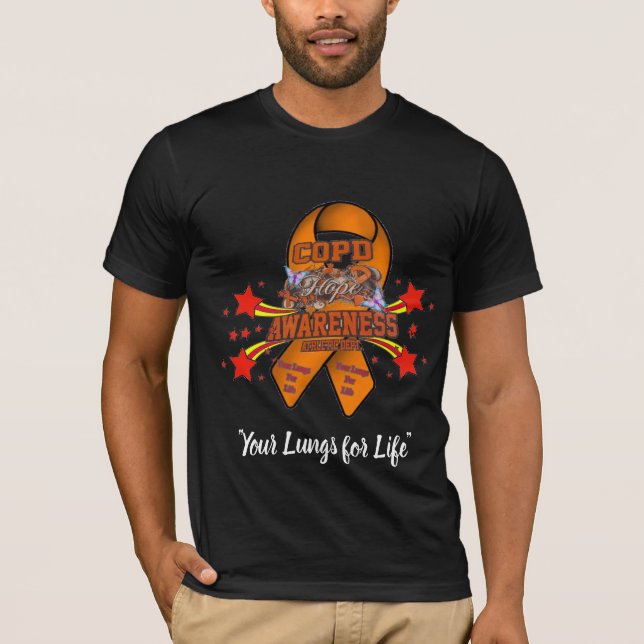COPD AWARENESS 2023 T-Shirt Black (Front)