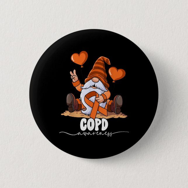 Copd Awareness  6 Cm Round Badge (Front)