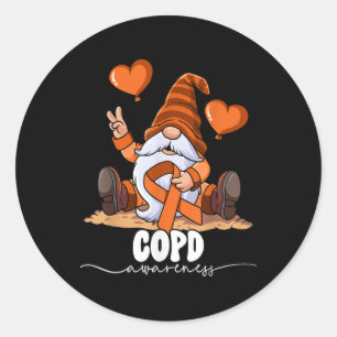 Copd Awareness Classic Round Sticker