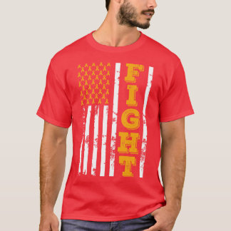 COPD Awareness Fight American Flag 4th Of July Hap T-Shirt