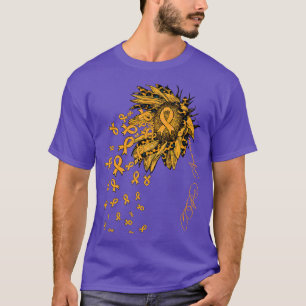 COPD Awareness Sunflower ribbon flowers fall T-Shirt
