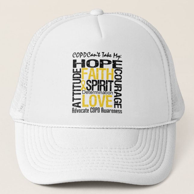 COPD Can't Take My Hope Trucker Hat (Front)