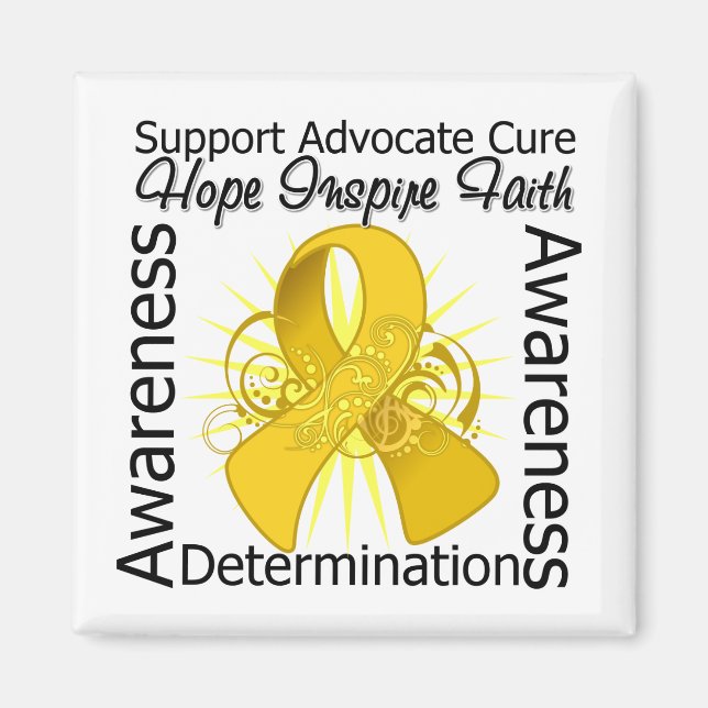 COPD Inspirations Spiral Ribbon Magnet (Front)