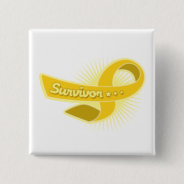 COPD Survivor 15 Cm Square Badge (Front)