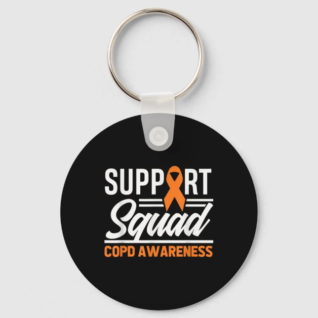Copd Warrior Support Squad Copd Awareness  Key Ring (Front)