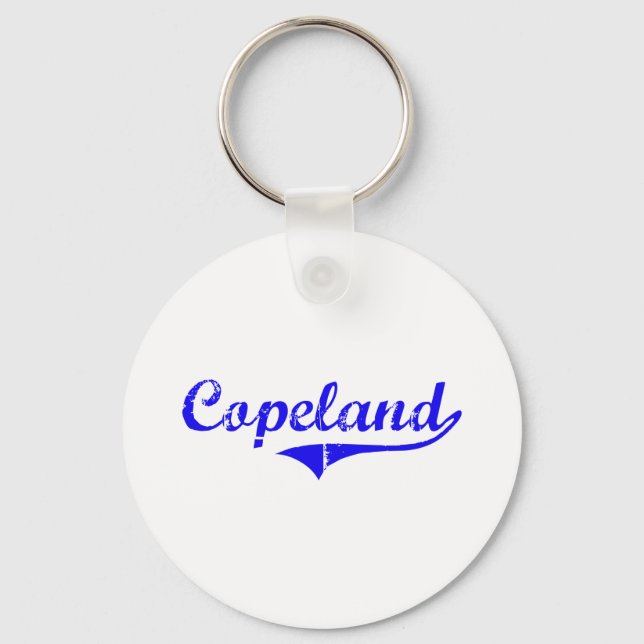 Copeland Surname Classic Style Key Ring (Front)