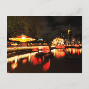Copenhagen at Christmas Holiday Postcard