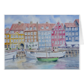 Copenhagen Blank Watercolor Card