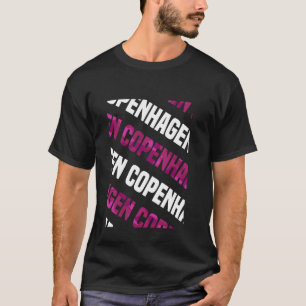 Copenhagen Camo Pattern Pink Camouflage T-Shirt