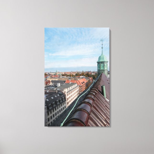 Copenhagen Cityscape Canvas Print (Front)