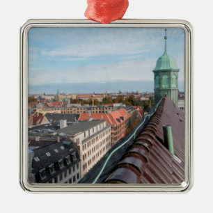 Copenhagen Cityscape Metal Tree Decoration