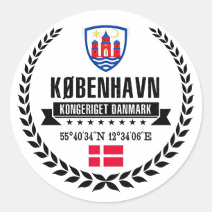 Copenhagen Classic Round Sticker