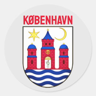 Copenhagen coat of arms - DENMARK Classic Round Sticker