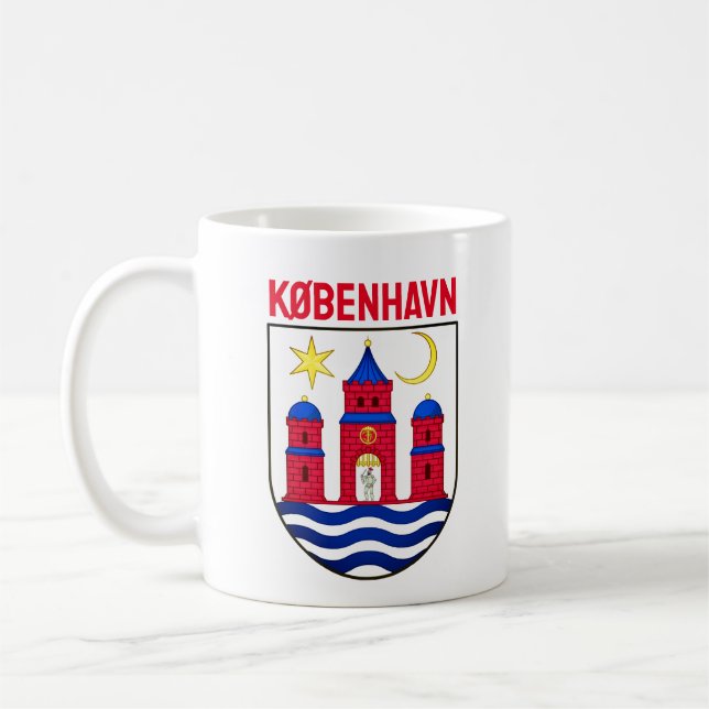 Copenhagen coat of arms - DENMARK Coffee Mug (Left)