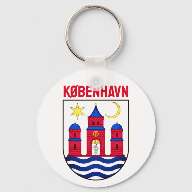 Copenhagen coat of arms - DENMARK Key Ring (Front)