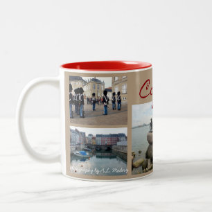 Copenhagen Collage Two-Tone Coffee Mug
