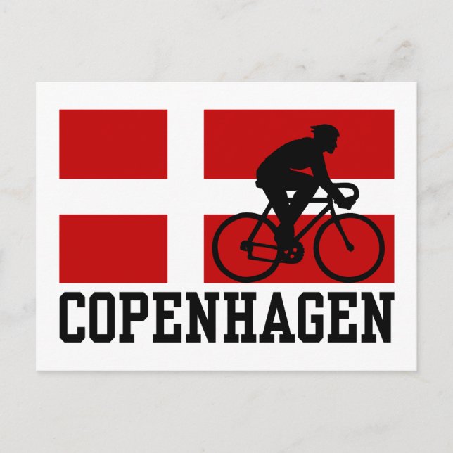 Copenhagen Cycling (male) Postcard (Front)