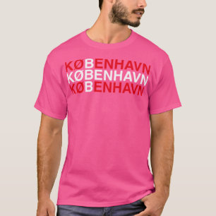 Copenhagen Danish Flag Danmark Denmark T-Shirt