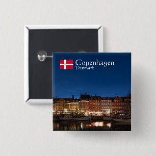 Copenhagen Denmark 15 Cm Square Badge