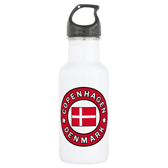 Copenhagen Denmark 532 Ml Water Bottle (Front)