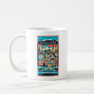 Copenhagen Denmark Art Deco Coffee Mug