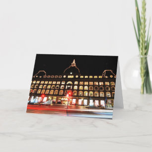 Copenhagen, Denmark at night Holiday Card
