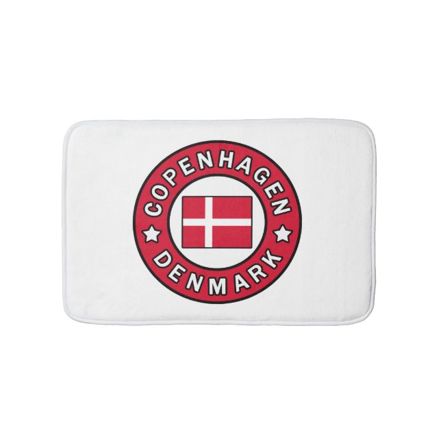 Copenhagen Denmark Bath Mat (Front)