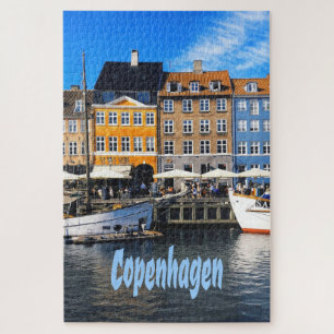 Copenhagen Denmark Capital Canal Homes Nyhavn Jigsaw Puzzle