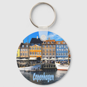 Copenhagen Denmark Capital Canal Homes Nyhavn Key Ring