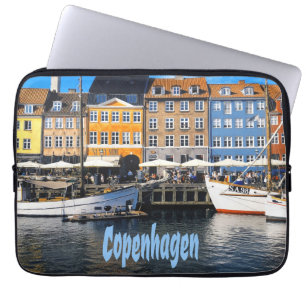 Copenhagen Denmark Capital Canal Homes Nyhavn Laptop Sleeve