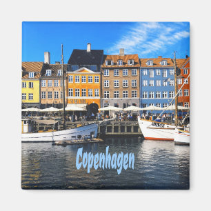 Copenhagen Denmark Capital Canal Homes Nyhavn Magnet