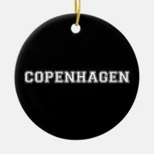 Copenhagen Denmark Ceramic Tree Decoration