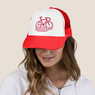 Copenhagen Denmark Cycling Trucker Hat