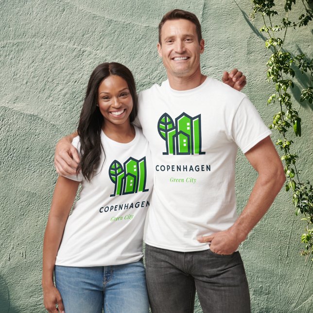 Copenhagen Denmark Danish Sustainable Green City T-Shirt (Creator Uploaded)