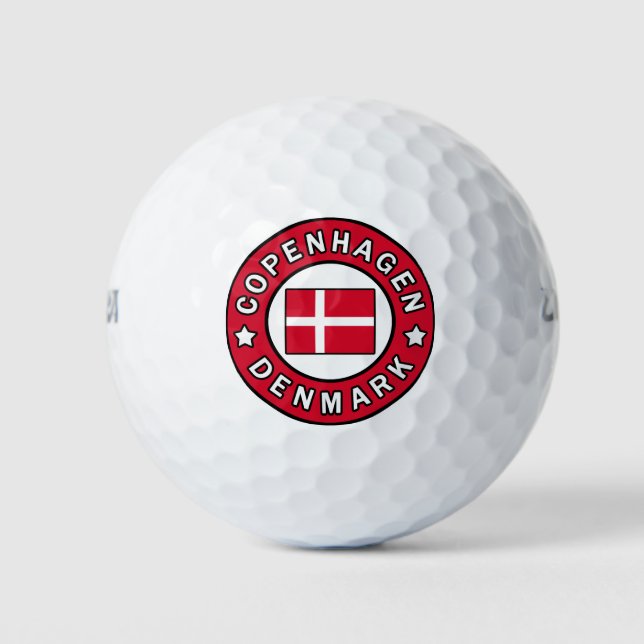Copenhagen Denmark Golf Balls (Front)