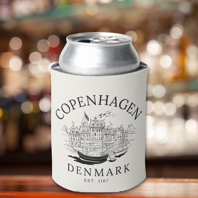 Copenhagen Denmark Landscape Can Cooler (Creator Uploaded)