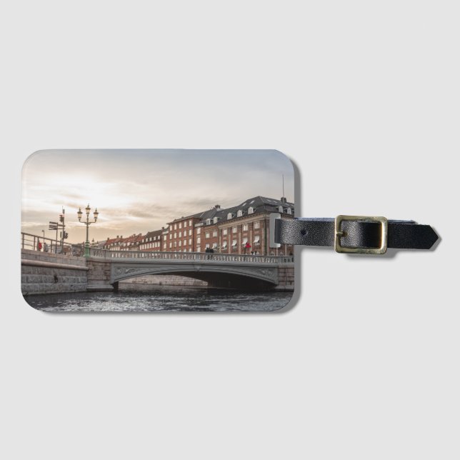 Copenhagen Denmark Luggage Tag (Front Horizontal)