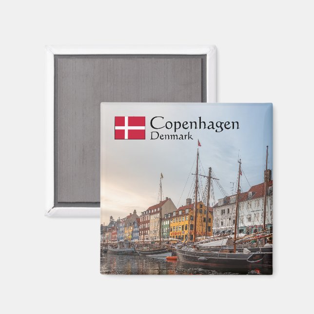 Copenhagen Denmark Magnet (Front/Back)
