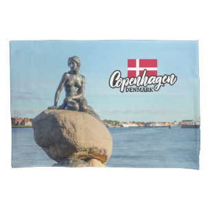 Copenhagen Denmark Mermaid Pillowcase