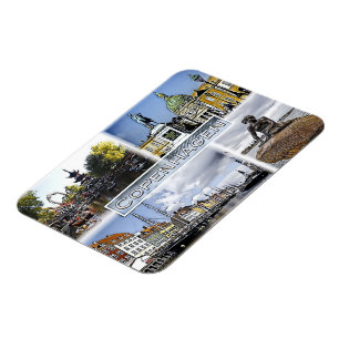Copenhagen - Denmark - Mosaic - Magnet
