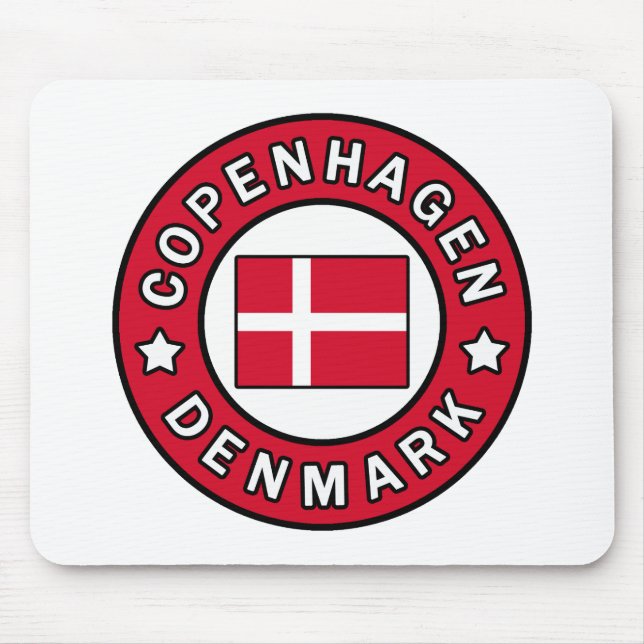 Copenhagen Denmark Mouse Mat (Front)
