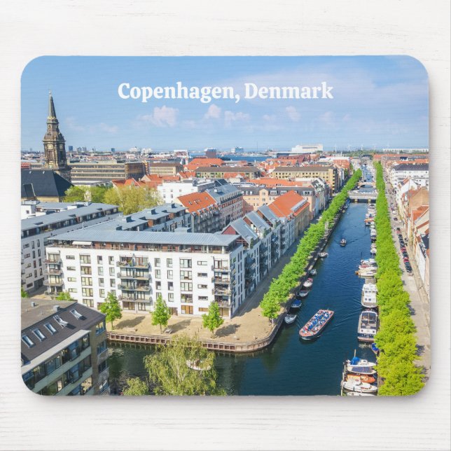 Copenhagen Denmark Mouse Mat (Front)