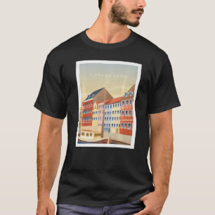 Copenhagen Denmark Nyhavn Harbour Tourism Travel S T-Shirt