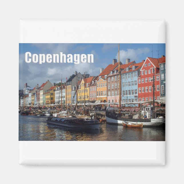 Copenhagen Denmark Nyhavn Magnet (Front)
