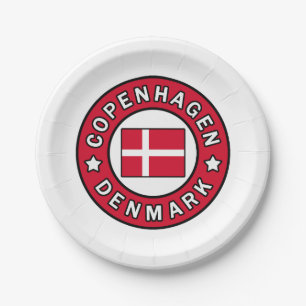 Copenhagen Denmark Paper Plate