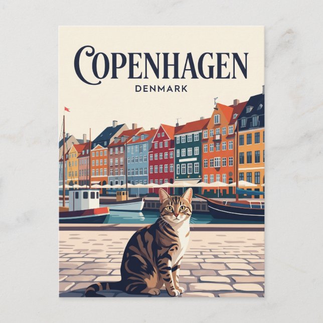 Copenhagen Denmark Postcard (Front)
