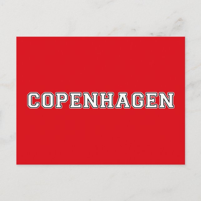 Copenhagen Denmark Postcard (Front)