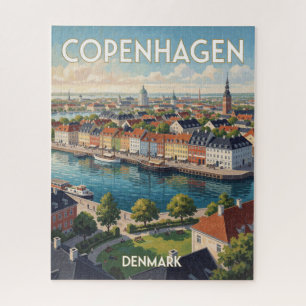 Copenhagen Denmark Scandinavian Waterfront Landsca Jigsaw Puzzle