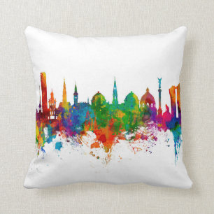 Copenhagen Denmark Skyline Cushion